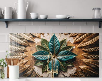 Tempered Glass Backsplash, Kitchen Sink Cover, Splashback Tile, Backsplash Guard, Stove Back Top Cover, Kitchen Decor, Glass Cutting Board