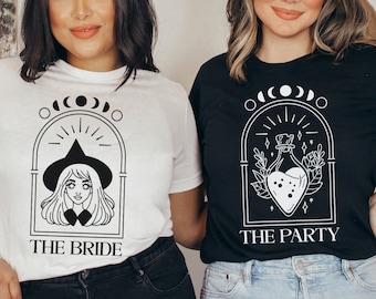 Celestial Bachelorette Party Shirt, Witchy Bachelorette Shirt, Mystieke Bruid Shirt, Tarot Card Bride Shirt, Bruidsfeest Shirts, Boho Bride