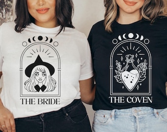 Celestial vrijgezellenfeest shirt, Witchy vrijgezellenshirt, mystieke bruid shirt, tarotkaart bruid shirt, bruidsfeest shirts, boho bruid