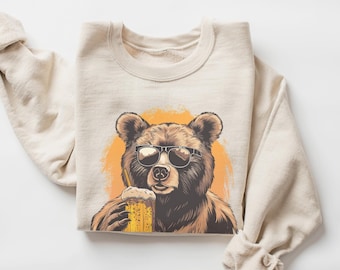 Beer Bear Sweatshirt, Mens Beer shirt, Western Rodeo, Coors Beer shirt, Western t-shirt, Vintage Cowboy tshirt, Mens trending