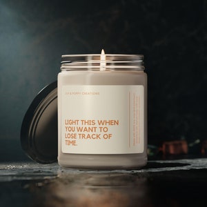 Light This To Lose Track of Time Candle, Kinky Candle, Birthday Gift, Christmas Gift, Rude Candle, Secret Santa, Funny Candle, Date Candle