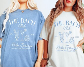 Beach Bachelorette Party Shirts, The Bach Club Shirt, Personalized Luxury Bachelorette, Social Club Bach, Bridal Party Shirts