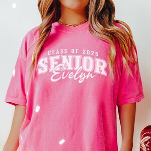 Personalised Senior Graduation Shirt, Senior 2025, Class of 2025 Shirt, High School Senior Gift, College Graduate Gift, Graduating Senior