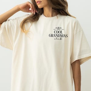 Maglietta Comfort Colors® Cool Grandmas Club, Maglietta per la festa della mamma, Maglietta Cool Grandma, Nuovo regalo per la nonna, Regalo dai nipoti, Maglietta Nana