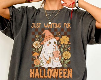 Summerween Ghost Comfort Colors® Shirt, Summerween Ghost Shirt, Floral Ghost Shirt, Summer Halloween Shirt, Spooky Season, Witchy Summer