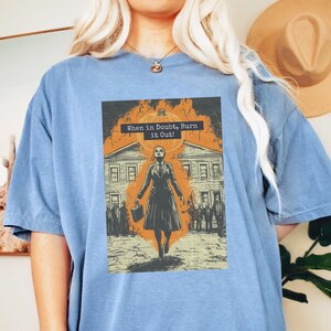Vintage Witch Burn Shirt, Salem Shirt, Witch Halloween Shirt, Witchy Halloween Tshirt, Retro Witch Halloween Shirt, Witch Fall Shirt