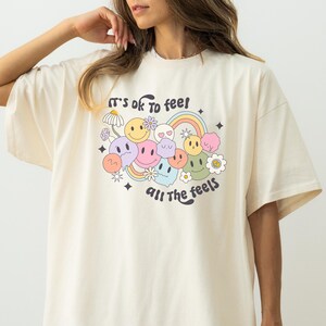 Feel All The Feels Shirt, Mental Health Shirt, Retro Graphic Tee Shirt, Vintage Shirt, Funny Womens Tee, Anxiety Shirt, Feelings Meme Tshirt