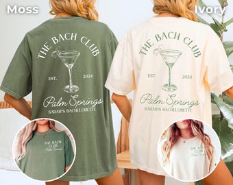 Bach Club Bachelorette shirts, Cocktail Social Club, Bridal Party Shirt, Bachelorette Party Shirt, Custom Bachelorette Shirt, Comfort Colors