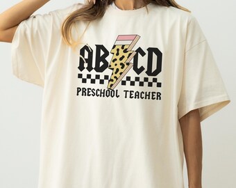 Retro Pre K Teacher Shirt, Teacher Shirt, Cute Teacher Gift, Teacher Tee, Gift for Teacher, Teaching Shirt, Teacher Appreciation Gift