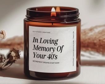 Milestone Scented Candle, Coconut Apricot Wax Candle, 50th Birthday Candle, Funny Saying Candle, Elder Family Candle, Gift for 50 Year Old