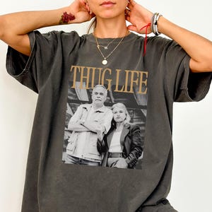 Thug Life Shirt, Thug Life Retro Graphic Tee, Oversized T-Shirt, 90s Inspired Hip Hop Shirt, Unisex Casual Wear, Fun Graphic T-Shirt
