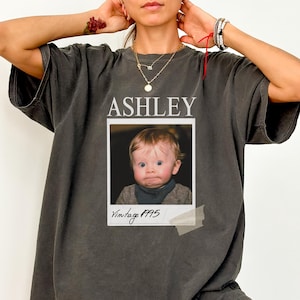 Personalized 30th Birthday Shirt, Custom Photo And Year Shirt, 30th 40th Birthday Gift, Vintage 1995 Comfort Colors Shirt, Vintage Photo Tee