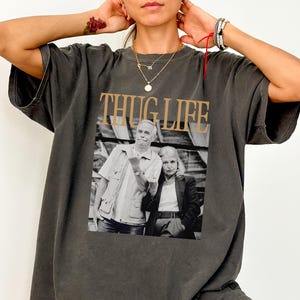 Thug Life Shirt, Thug Life Retro Graphic Tee, Oversized T-Shirt, 90s Inspired Hip Hop Shirt, Unisex Casual Wear, Fun Graphic T-Shirt
