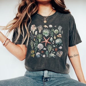 Küstenmeer Shirt, Sternfisch Shirt, Speichern Sie das Meer Shirt, Vintage 90er Jahre Tattoo Meer Tshirt, Retro Meer, Meer, Unisex T-Shirt, Meer Geschenk