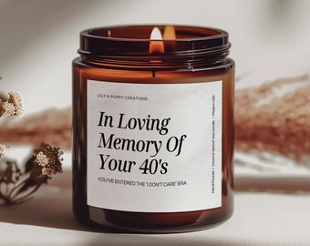 Milestone Scented Candle, Coconut Apricot Wax Candle, 50th Birthday Candle, Funny Saying Candle, Elder Family Candle, Gift for 50 Year Old