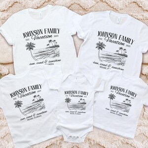 Custom Family Vacation 2025 Shirts, Custom family Trip Shirt, Personalized Beach Trip Shirt, Matching Group Vacay Shirts, Summer Family Tee
