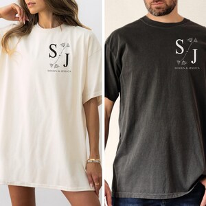 Custom Name Honeymoon Comfort Colors Shirts, Mr and Mrs Shirts, Just Married Shirt, Hubby Wifey Shirt, His and Hers Shirts, Newlywed Shirt
