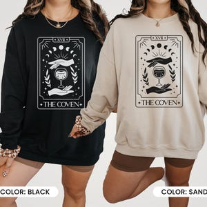 Camiseta de despedida de solteira celestial, camiseta de noiva bruxa, camiseta de despedida de solteira de tarô, camisetas de noiva com cartas de tarô, camisetas de festa de casamento, camiseta de madrinha de casamento imagem 7