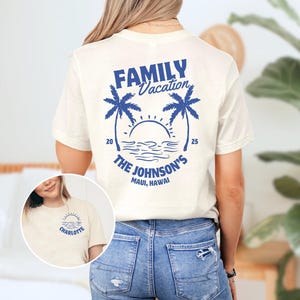 Personalized Family Vacation 2025 Shirt, Custom Vacation Shirts, Family Vacation Shirt, Summer Trip Shirts, Custom Vacation Shirts