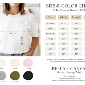 Pode incluir: Tabela de tamanhos para camisetas unissex Bella + Canvas. A tabela mostra as medidas em polegadas para largura, comprimento e t&oacute;rax para os tamanhos XS a 3XL. A tabela tamb&eacute;m inclui informa&ccedil;&otilde;es sobre a composi&ccedil;&atilde;o do tecido: as cores s&oacute;lidas s&atilde;o 100% algod&atilde;o, as cores mescladas s&atilde;o 52% algod&atilde;o e 48% poli&eacute;ster.