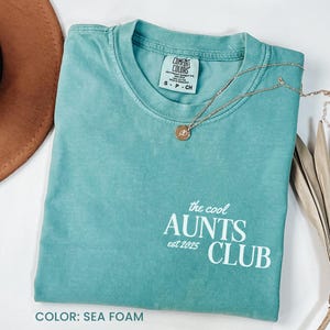 Cool Aunts Club Comfort Colors® Shirt, Cool Aunts Shirt, Favorite Aunt Shirt, Cool Aunt Gift from Niece, New Aunt Shirt, Aunt to Be Gift