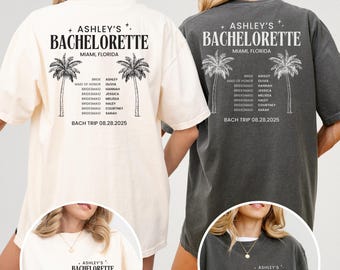 Custom Bach Tour Bachelorette Shirts, Beach Bach Tshirt, Custom Coastal Bachelorette Shirt, Bach Tour Merch, Matching Tee, Bach Party Gifts