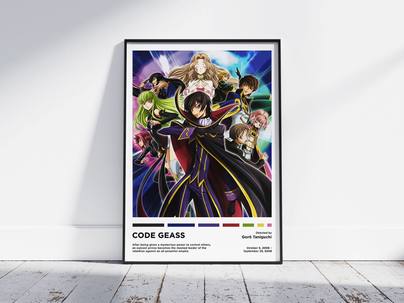 Code Geass Lelouch Lamperouge Anime Poster Canvas Art Poster And