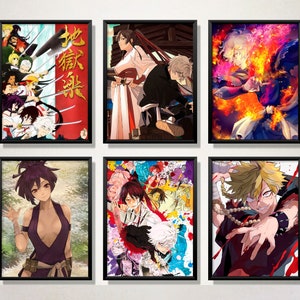 Hell's Paradise Jigokuraku Anime Posters Japanese Manga Canvas Prints Room  Decor Posters Wall Art Paintings Canvas Wall Decor Home Decor Living Room