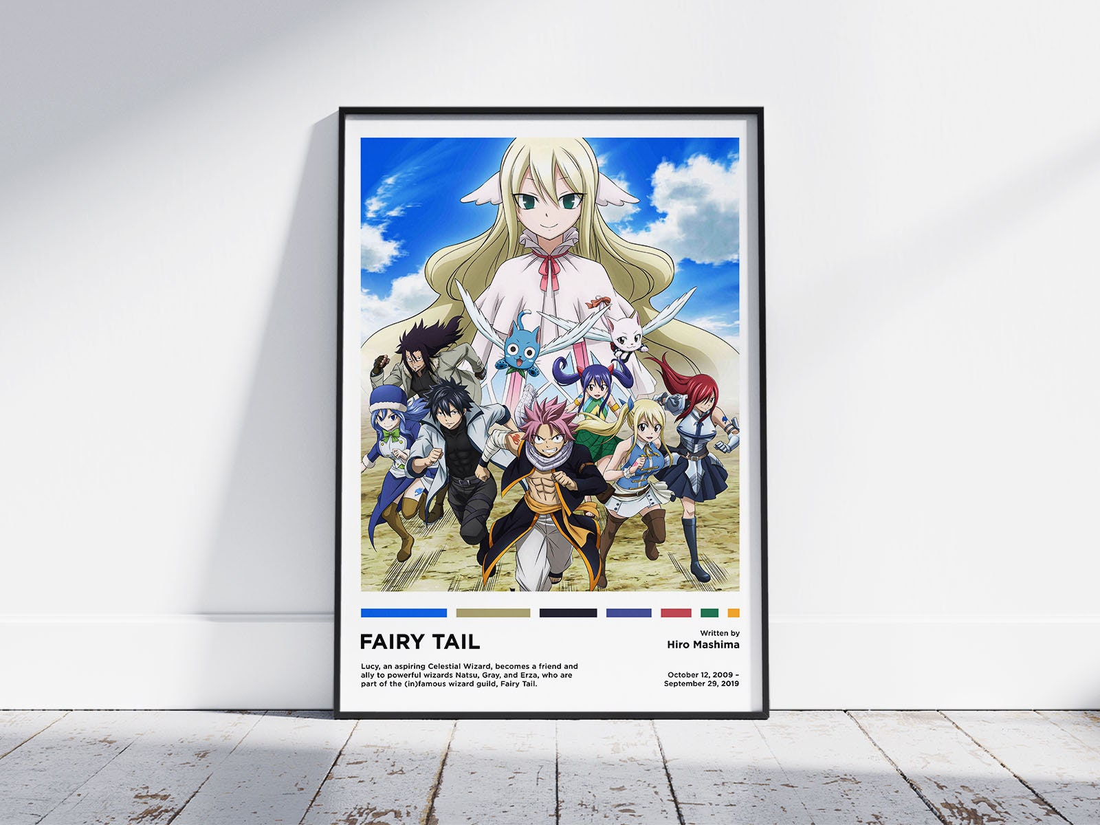 Japanese Anime FAIRY TAIL Poster Natsu Dragneel and Lucy Painting Wall Art  Home Decoration Bar Kawaii