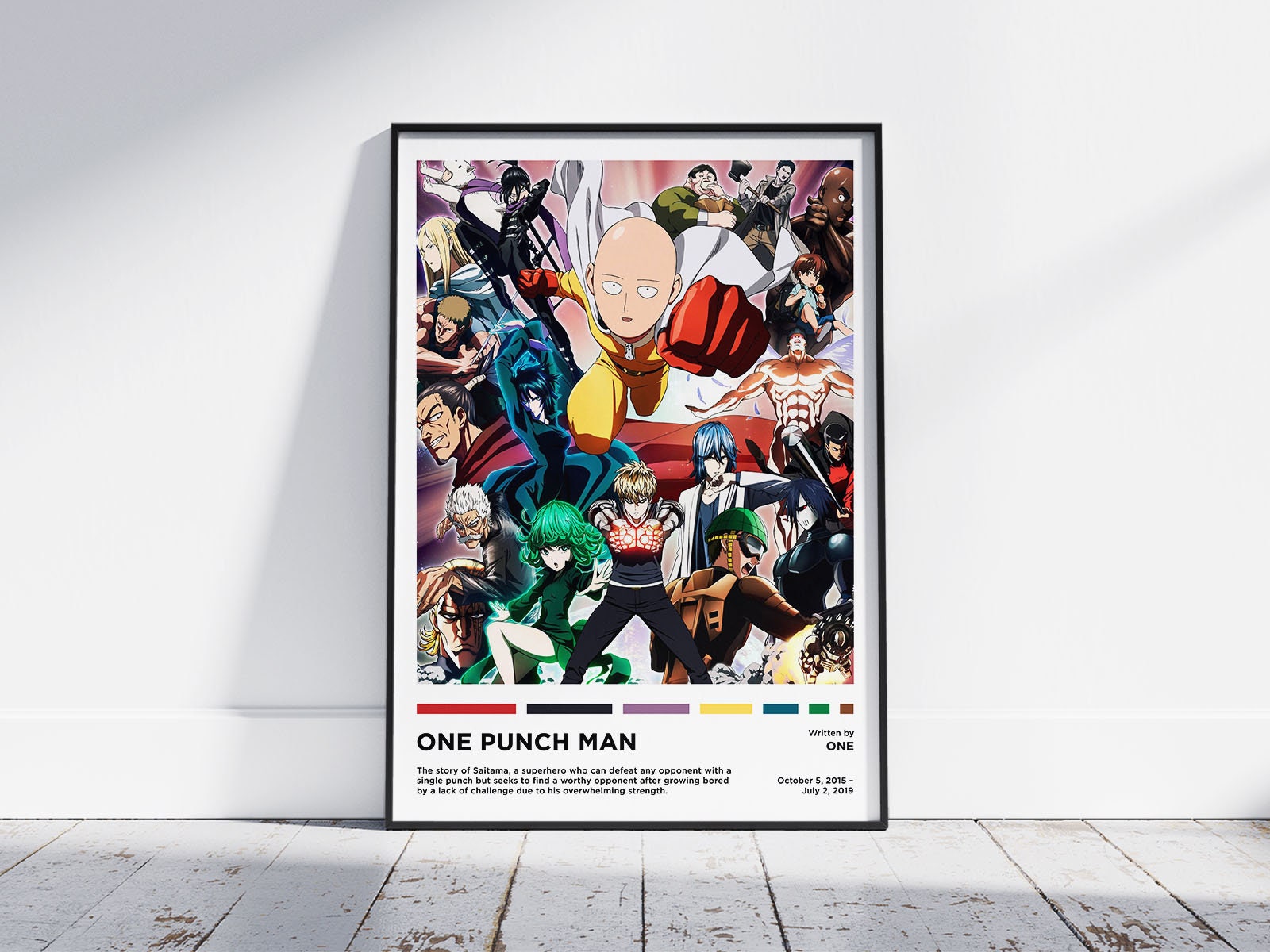 One Punch Manga Anime Poster Saitama Fan Art Picture Artwork