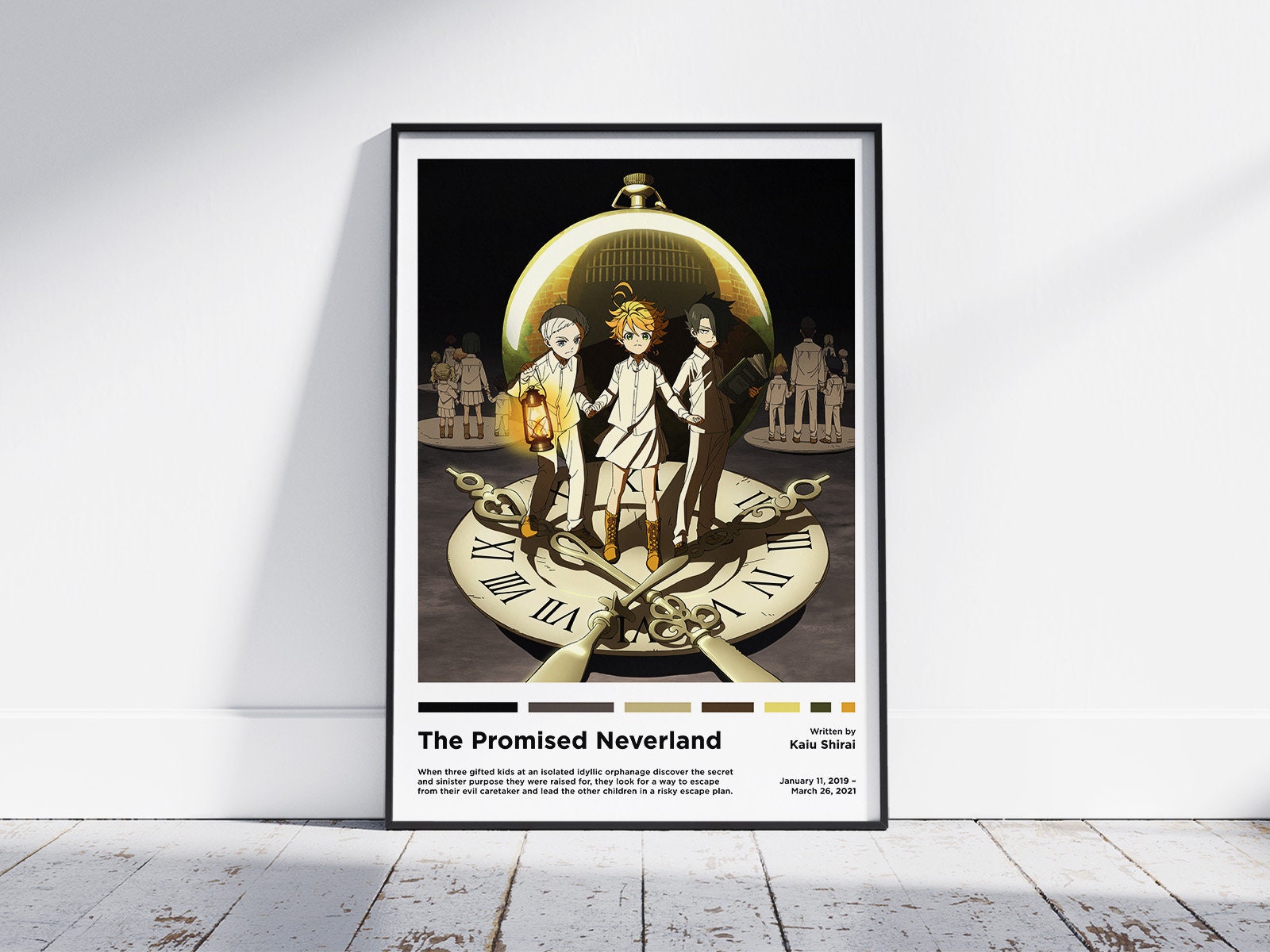 The Promised Neverland Emma Norman Ray Anime Wall Art Home Decor - POSTER  20x30