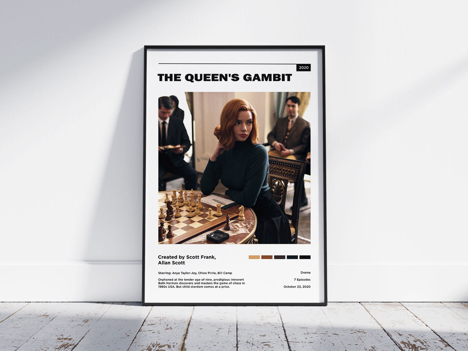 The Queen's Gambit TV Series Poster, Minimalist Wall Art Poster – Aesthetic  Wall Decor