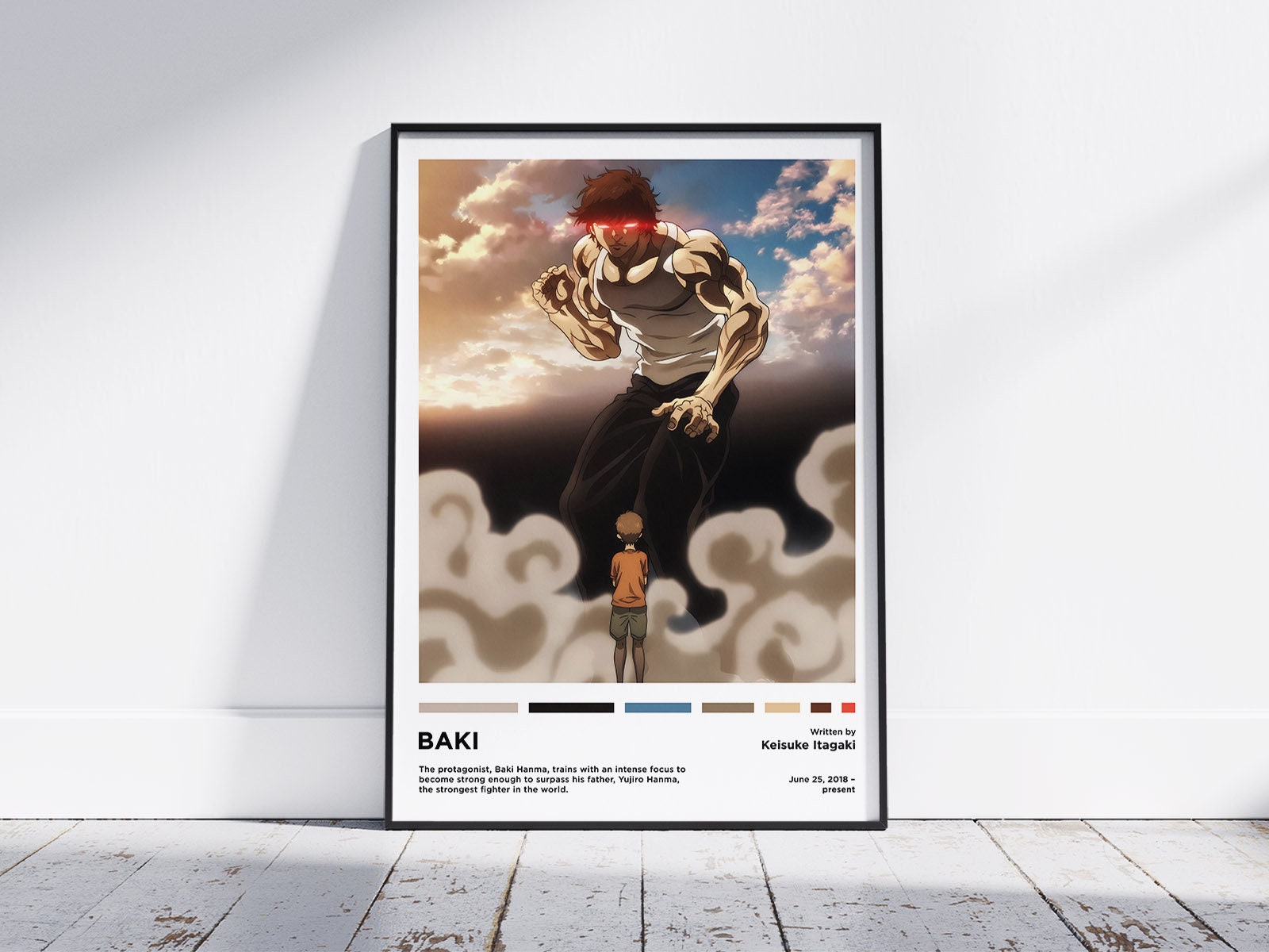 Baki  Art Board Print for Sale by Creations7