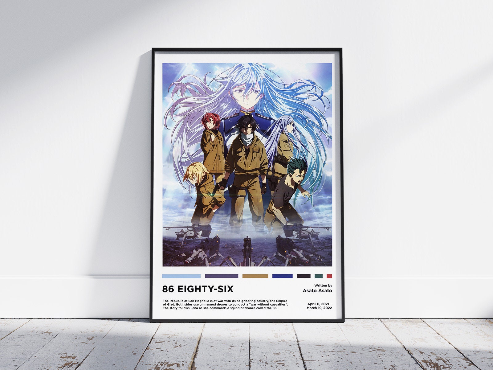 86 eighty six anime Canvas Print by Obierge KATAWA Starshop Online