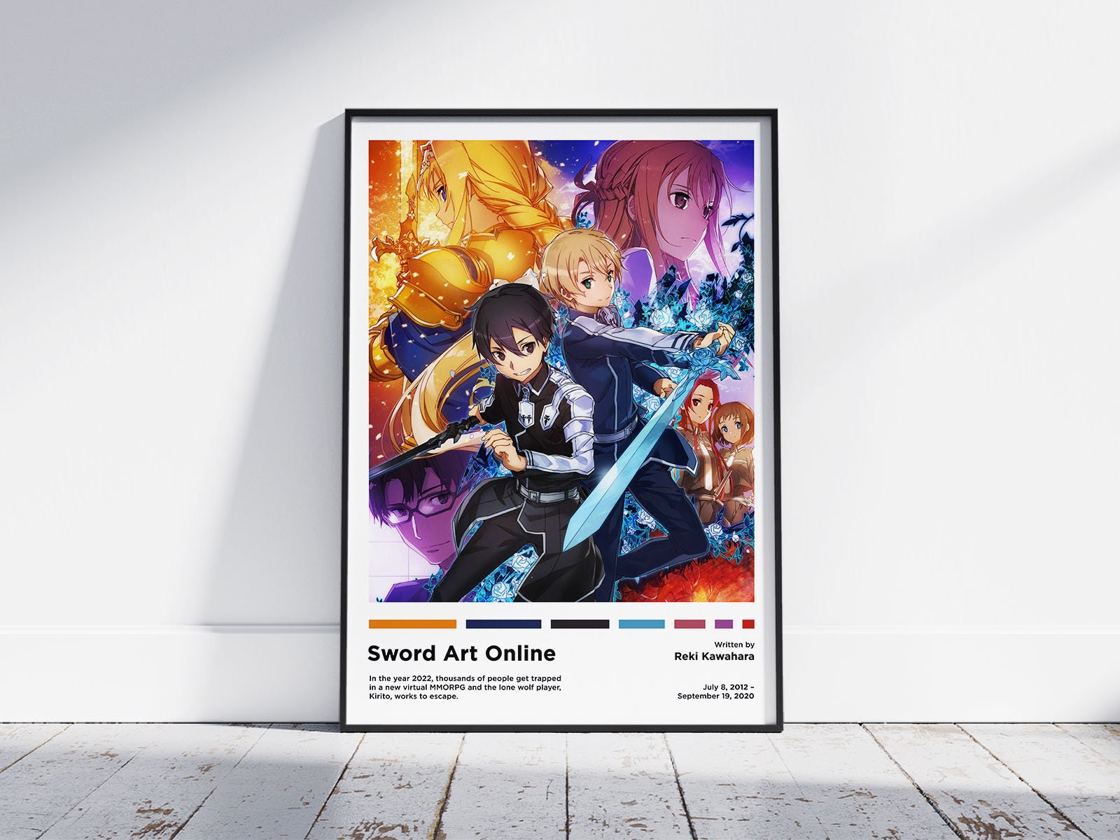 Sword Art Online Poster Anime Poster Metal Sign Tin Metal Retro Wall Decor  for Home,Street,Gate,Bars,Club