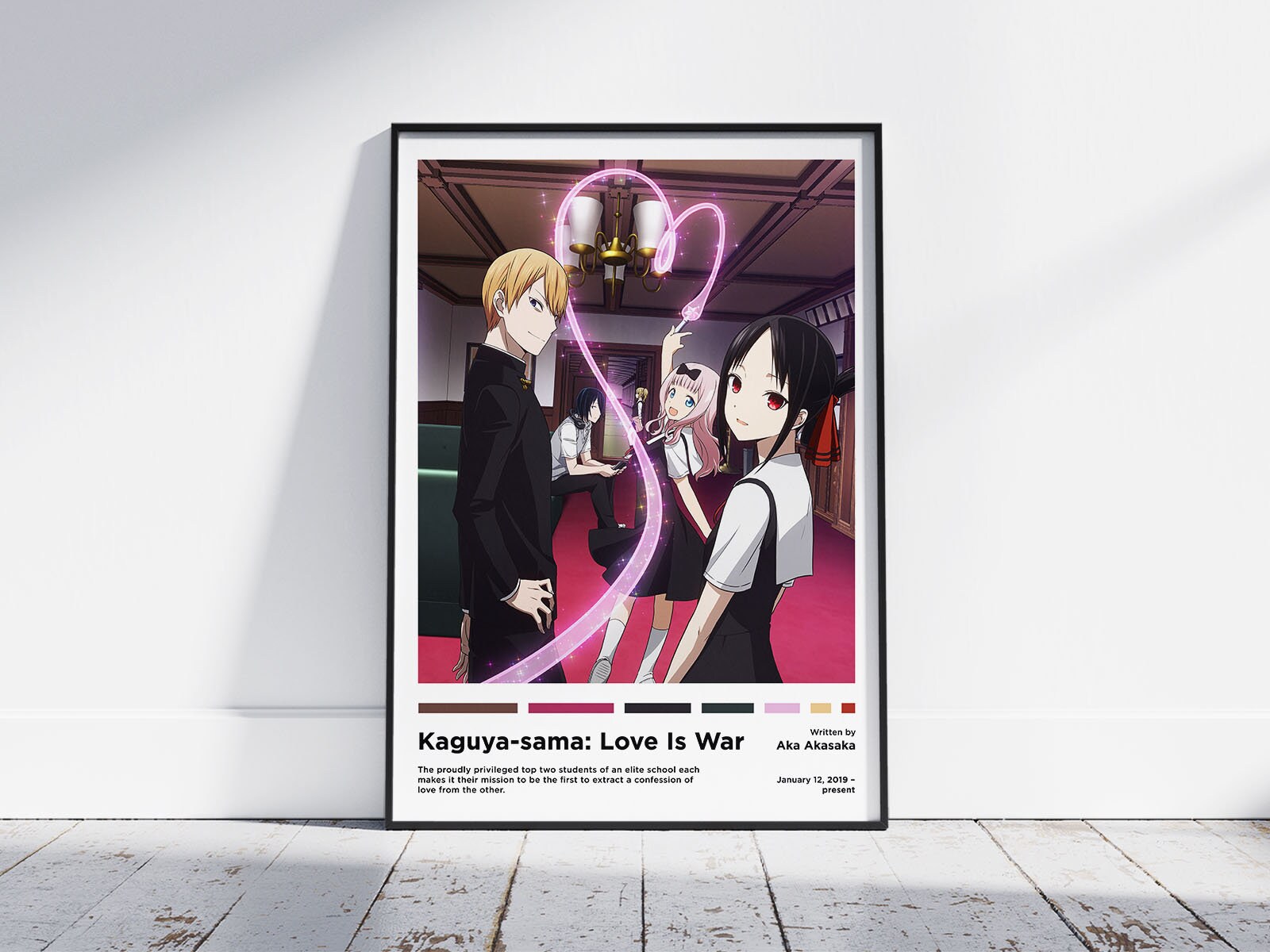 Kaguya-sama wa Kokurasetai：Tensai-tachi no Renai Zunousen：Love is War  Poster - Japan Anime Kraft Paper Vintage Poster Wall Decor