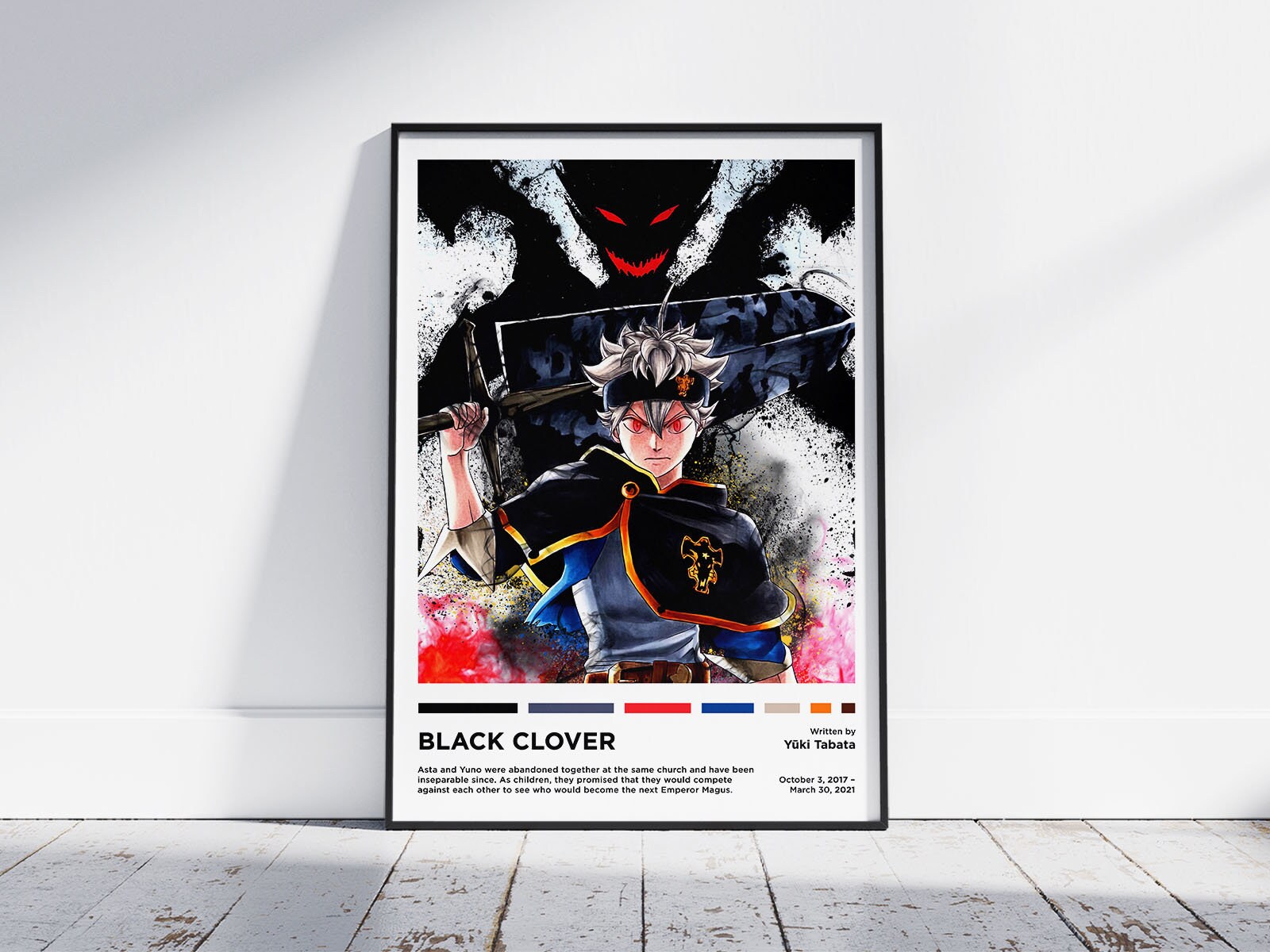 Black Summoner Efil without eyes Minimalist Flat Art Design Poster for  Sale by Animangapoi