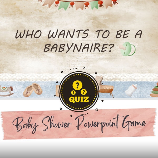 Virtual Baby Shower Powerpoint Etsy