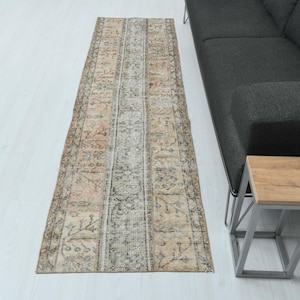 2x8 Turkish Rug,Soft Runner Rug,2x8 Oushak Rug,Runner,Anatolian Runner Rug,2x8 Vintage Rug,2x8 Runner,Handmade Runner Rug,Kitchen Rug,Lk-133