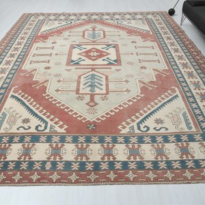 9x12 Rug,Oversize Rug,Anatolian Rug,Oushak Rug,Natural Rug,Handmade Rug,9x12 Area Rug,Large Rug,Vintage Area Rug,Soft Rug,Wool Rug,A-1212