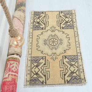 Bathroom Rug,Unique Rug,Vintage Bath Rug,2x3 Small Rug,Boho Rug,Door Mat Rug,2x3 Rug,Handmade Rug,Beautiful Rug,Wool Turkish Rug,Rugs,O-1302