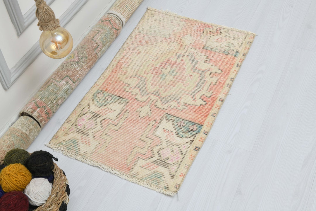 2x3 Bathroom Rug,small Rug,vintage Mat Rug,turkish Bath Mats,turkish