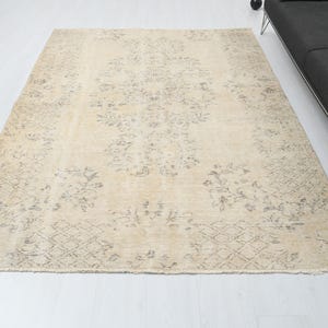 6x8 Vintage Rug,6x8 Turkish Rug,Area Rug,For Bedroom Rug,6x8 Oushak Rug,Kids Rug,Living Room Rug,6x8 Area Rug,6x8 Rug,Oushak Area Rug,S-2446