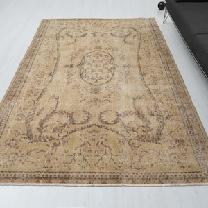 5x8,Handmade Rug,Living Room Rug,Bedroom Rug,Area Rug,5x8 Vintage Rug,5x8 Turkish Rug,5x8 Rug,Oushak Rug,Anatolian Rug,5x8 Area Rug,S-104