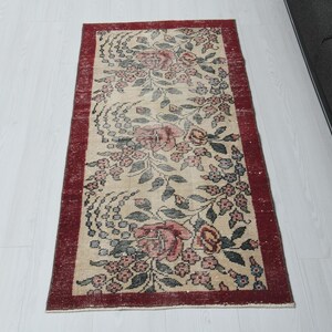 Oushak Rug,Vintage Rug,Soft Rug,Neutral Rug,Kids Rug,Small Vintage Rug,Natural Rug,Boho Rug,Small Turkish Rug,Turkey Rug,Small Rugs,B-2793