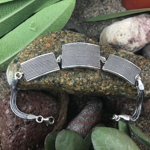 Filigree Women&#39;s Bracelet, Oxidized 925 Sterling Silver, Best Gifts for Her, Boho Vintage Style Jewelry for Women