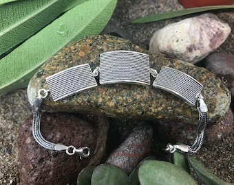 Filigree Women's Bracelet, Oxidized 925 Sterling Silver, Best Gifts for Her