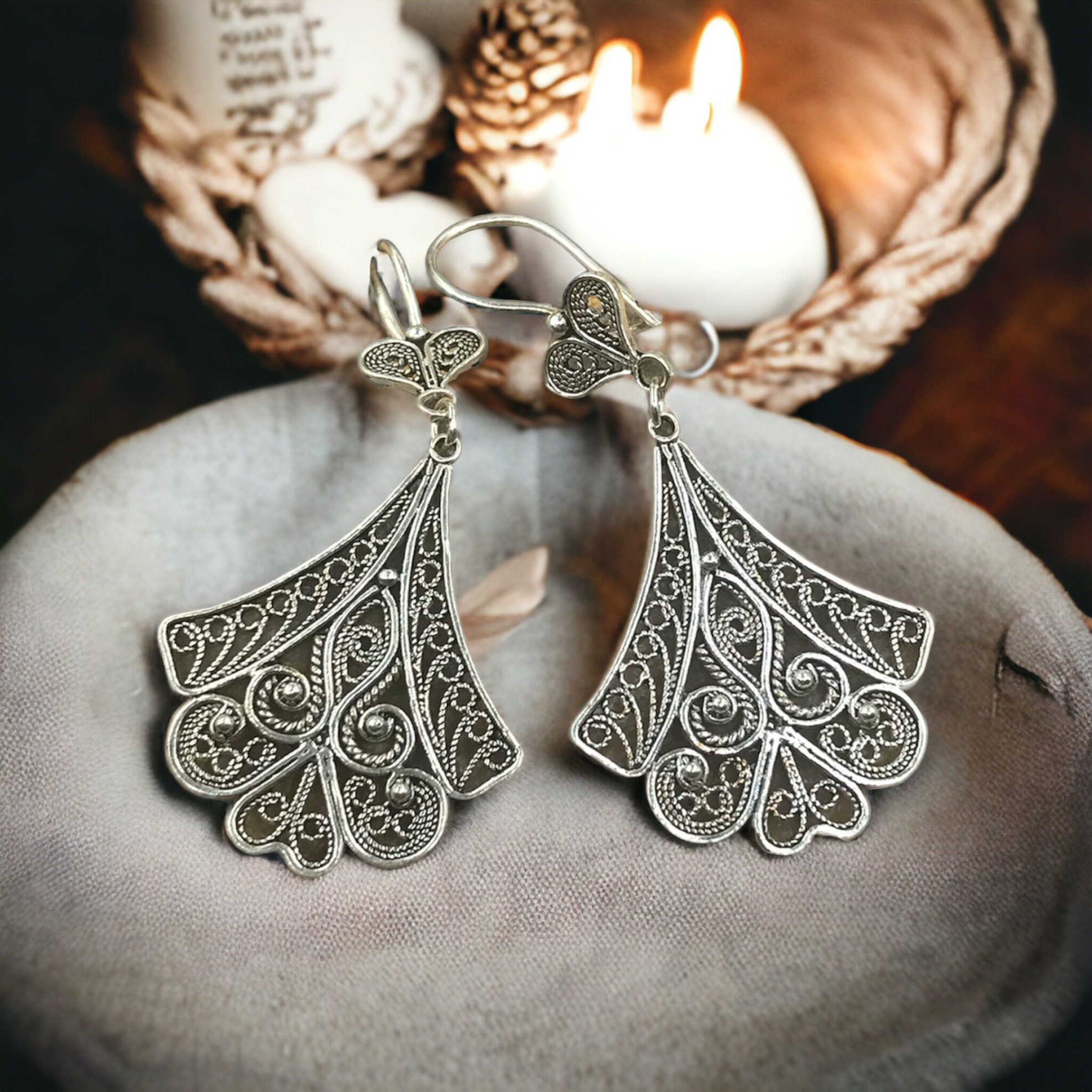 【HYERES LOR】24SS★ H Ribbon Flow Silver Earrings Lotte Duty Free
