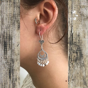 Filigrane Damen Ohrringe aus 925er Sterlingsilber, Silber-Schmuck, Geschenk f Bild 4