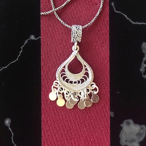 Filigree Pendant Necklace – Handmade 925 Silver, Matching Our Best-Selling Earrings